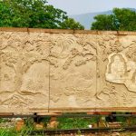 Progress on the mural for the stupa has been incredibly slow - but there is progress.
