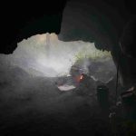 Thai tudong: ajahn Kusalos cave kettle getting ready for tea.