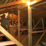 The dhamma sala attic has been a collection point for many things over many years. During the building of a storage system many forgotten treasures have been uncovered.