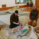 How many monastics does it take to patch one tent?