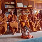 Ajahn Kusalacitto visiting the sangha in Christchurch.