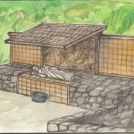 A detail of the west-side reclining buddha rupa.