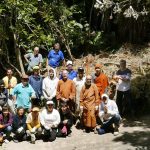 The end of the working bee to remove the vegetation from the landslide. A great crew.