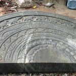 The moonstone is complete! It looks stunning in a photo and one can only imagine viewing the full-size stone. 2.7 meters left to right. Big and beautiful.