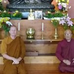 Bhante Silananda the second monk at Bhavana Society in W. Virginia joined us for lunch and a tour of the monastery.