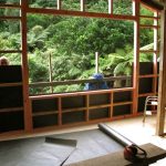 The view out the new picture window of the extended Chao Khun kuti. Bruce (Kilroy) waz ere.