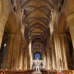 The great hall in Durham Cathedral.