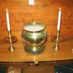 The new shrine glass. Lets not burn down the sala.