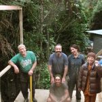 Bruce Neil Katia ven KC & Julien in the workshop studio extension.