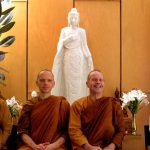 The Sangha shares a happy visit from Khun Tho. She has been a devoted supporter since the monastery began.