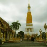 The stupa at Nakhon Phanom beside the Mekong River. Its origins as old as 2500 years ago.