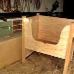 The new cushion storage bin ready for varnish. It will go in the dana sala. Thanks to Lindsay.