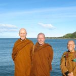 Could this be Wellington in winter? A day at the beach as part of a visit with Chao Khun Maha Sutep in Island Bay.