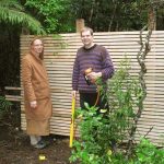 The Chao Khun kuti privacy screen almost finished.