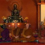 Bhante Buddharakhita joined us for Sunday evening puja.