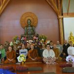 The new year retreat participants (almost all) about to head off home.