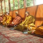 Monks at the Dhammagavesi Kathina