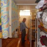 The back sala store room. Lots more space for books and bedding.