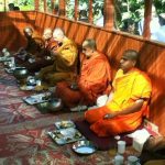 The Maha Sangha gathers to celebrate the one-year anniversary of Dhamma Gavesi.