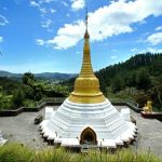 The stupa holds the head of Stokes Valley.