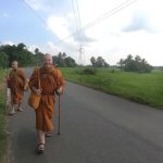 It is about a 3 hour walk from the town to the temple where we planned to stay; it is relatively close to the main Polonnaruwa ruins.