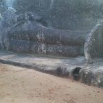 The rock cut Buddha at Buduruwayaya temple.