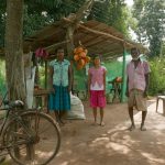 Another mid-morning invite - king coconuts and sweet corn. Such heartwarming generosity - and a superb bicycle.