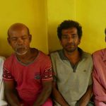 Four of the men who helped with the dana offering. The man on the left (93) is the father of the guy in the green shirt.