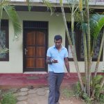 After several days at Tanjan-Taenna Aranya we headed south again to Tissamaharama where we stayed at a house lent by Mr Somadasa. Chanda is on the phone organizing.
