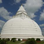 Tissamaharama stupa on the site which was the third place that the Buddha visited in Sri Lanka. Build about 250BCE; about 170m in diameter.