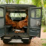 There have been showers of rain but this does not dampen our enthusiasm. The jeep is loaded and we are ready to head to Situlpahuwa temple.