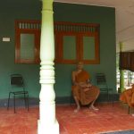 Resting outside our room at Situlpahuwa temple.