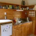 The new kitchen upstairs in the bhikkhu vihara.