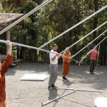 The food tent gets its second assembly for Kathina.