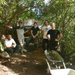 We have been slowly working on the memorial garden. The pavilion area is almost done.