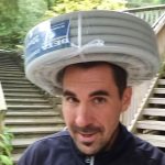 Beat our resident electrician heading off to run some conduit.