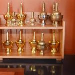 The water pouring vessels now have an official home on the shrine.