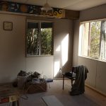 The vihara library ready for wall plaster and trim.