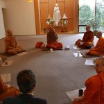 The monks recently arrived at Wat Dhammaprateep visit us at Bodhinyanarama.