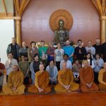 Most of the new year retreatants - all bright and shiny - getting ready to head home.