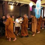 The Sangha on pindapat.