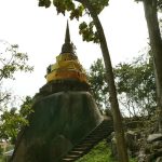 A small stupa at the rear of one of the monasteries in Chiang Rai.