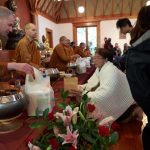 Offerings made to the sangha.