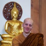 Venerable Buddhisaro looking very much all that he is!