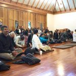 A group of lay friends gathered after lunch to witness the going forth (pabbaja) of samanera Appamado.