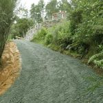 The main road up to the stupa has had a long overdue tidy up. Regraded and drained - let it rain!