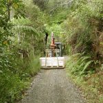 At 1.2 tonne it is a slow journey up the hill from the carpark to the stupa.