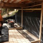 The vihara basement coming under control.