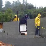 And slowly the walls rise.