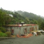 The lower block work has been finished and work begins on the upper floor.